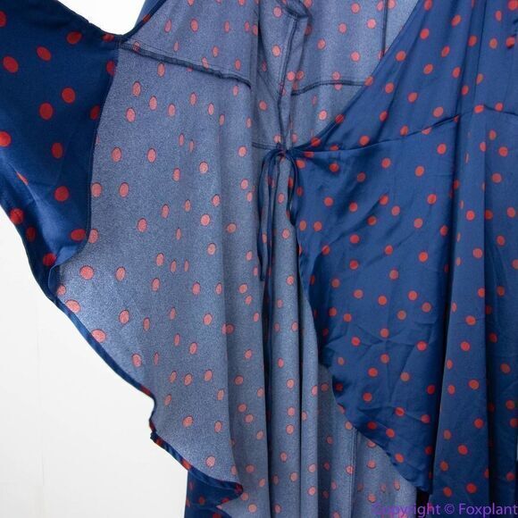 NEW Eloquii Tulip Hem Wrap Dress in Mandalay Dot, 28 - Picture 12 of 16